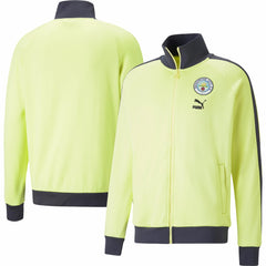 Manchester City ftblHeritage T7 Raglan Full-Zip Track Jacket Yellow shop