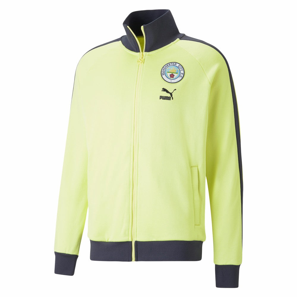 Manchester City ftblHeritage T7 Raglan Full-Zip Track Jacket Yellow shop