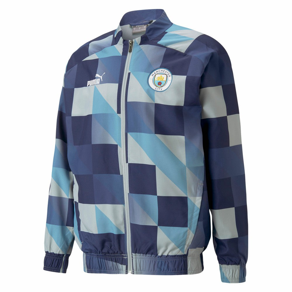 Manchester City 2022/23 Pre-Match Full-Zip Jacket Navy/Gray