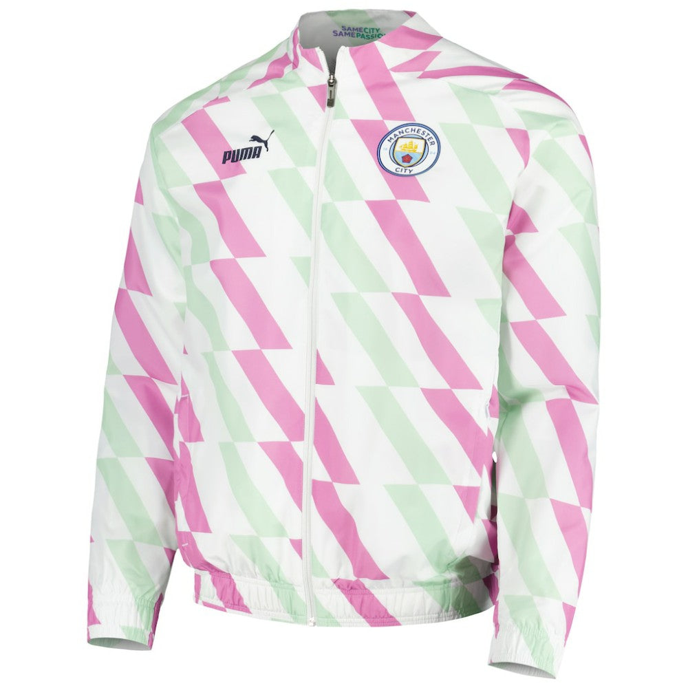 Manchester City 2022/23 Pre-Match Full-Zip Jacket White shop