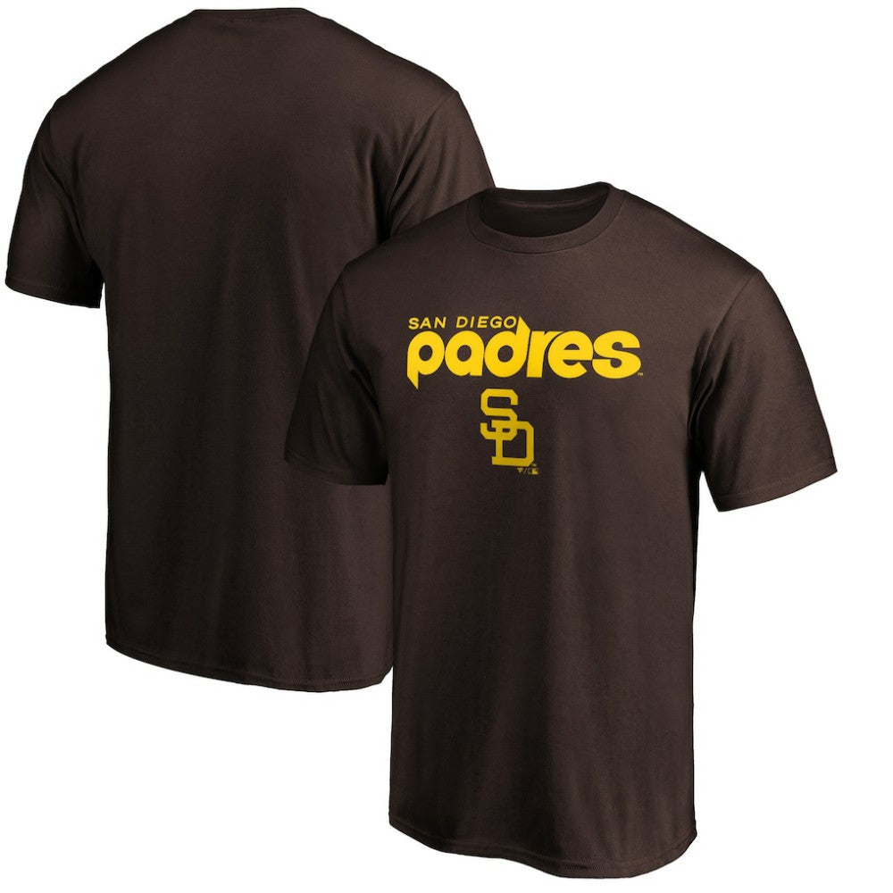 San Diego Padres Team Cooperstown Collection Wahconah T-Shirt - Brown T-shirts