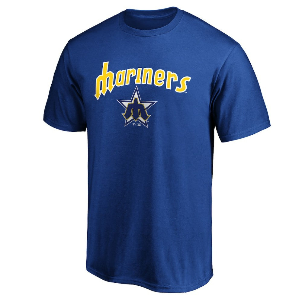 Seattle Mariners Team Cooperstown Collection Wahconah T-Shirt - Royal T-shirts