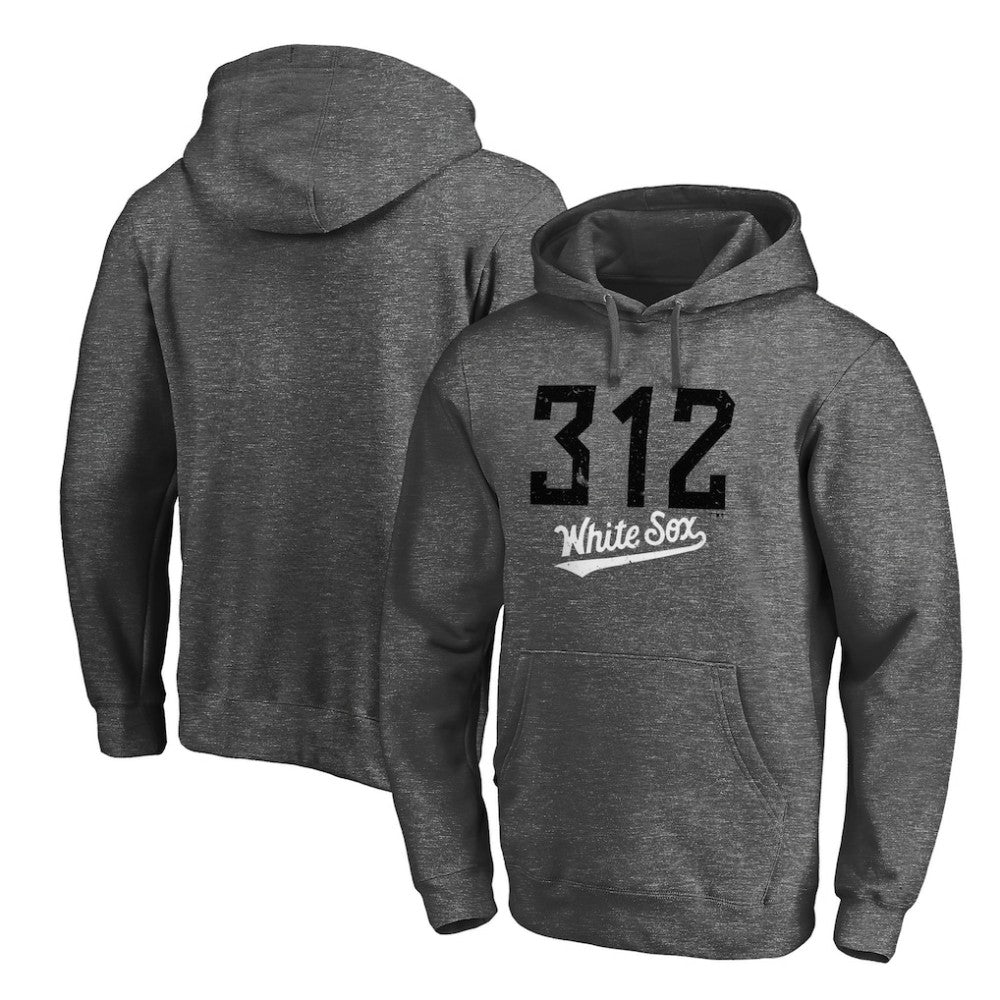 Chicago White Sox Team Hometown Collection The 312 Pullover Hoodie - Charcoal Hoodies
