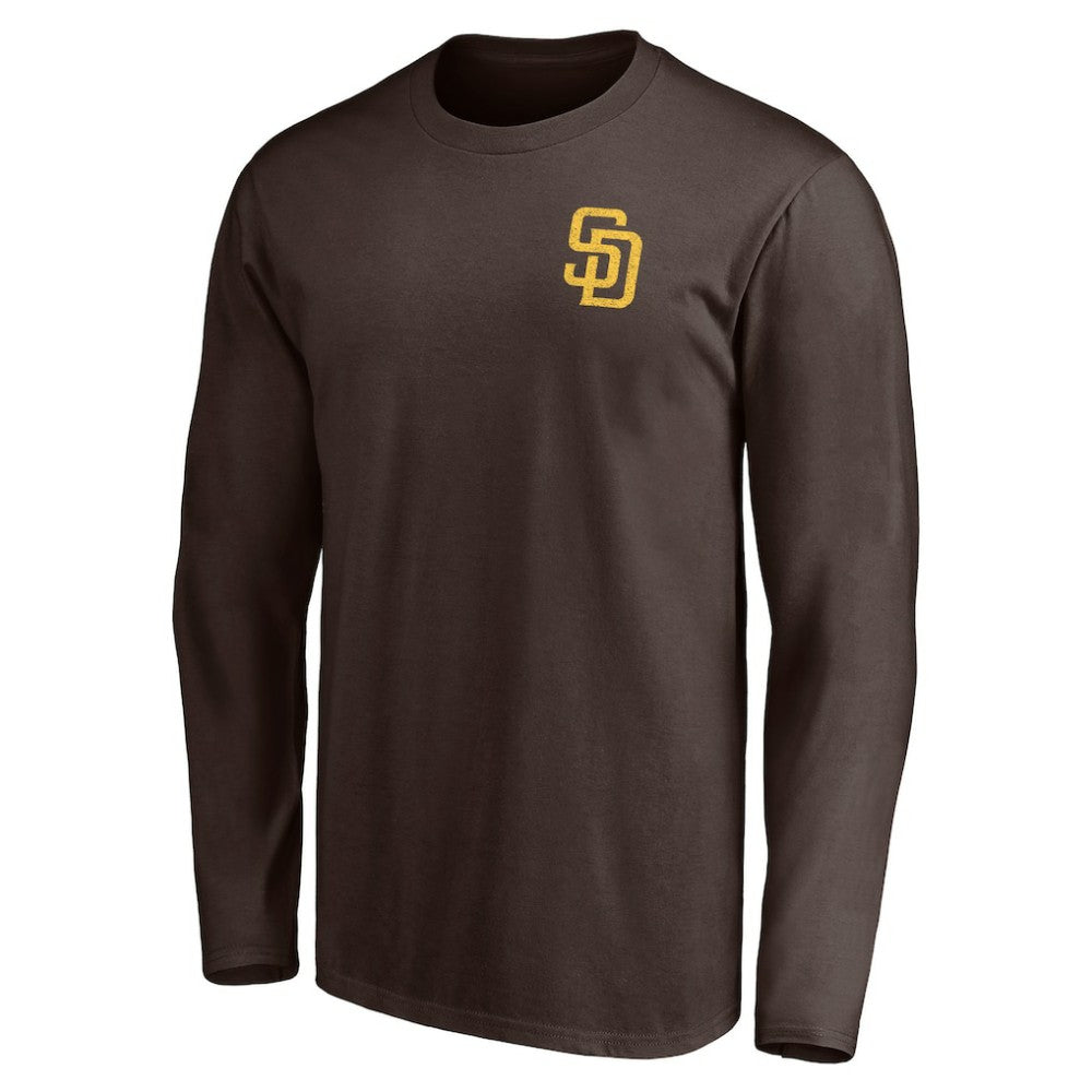 San Diego Padres Team Hometown Collection Palm Sunset Long Sleeve T-Shirt - Brown T-shirts