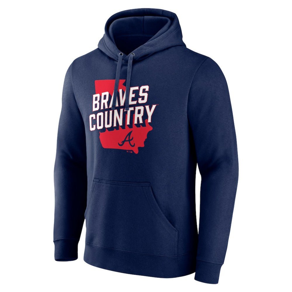 Atlanta Braves Team Country Pullover Hoodie - Navy Hoodies