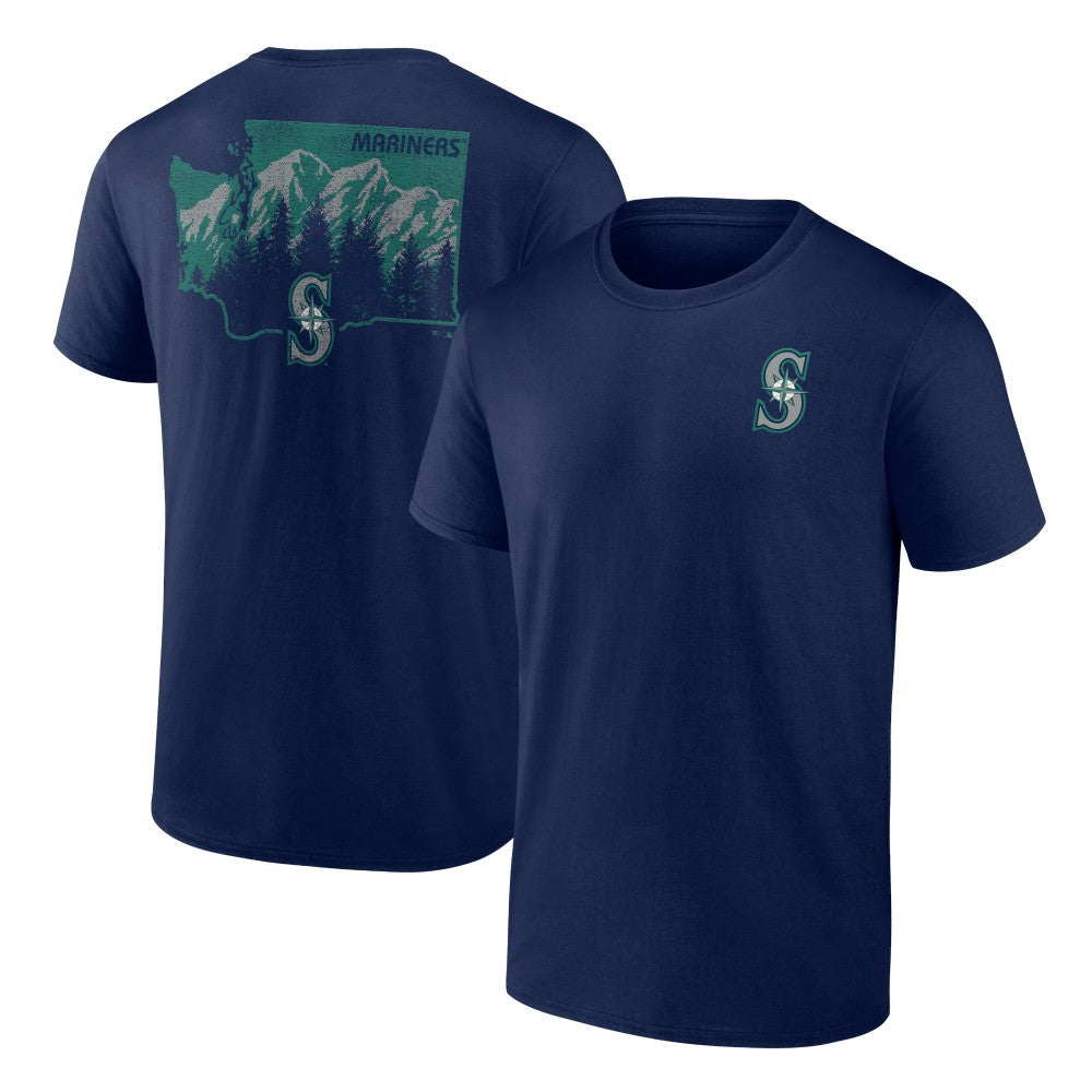 Seattle Mariners Team Hometown Collection Washington State T-Shirt - Navy T-shirts