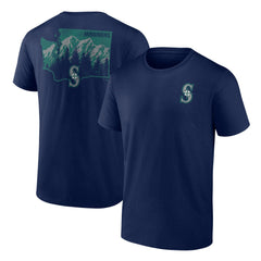 Seattle Mariners Team Hometown Collection Washington State T-Shirt - Navy T-shirts