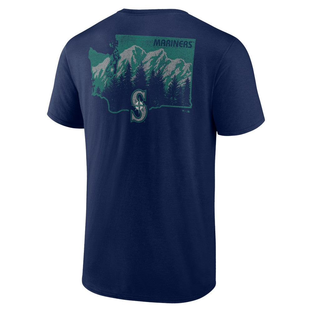 Seattle Mariners Team Hometown Collection Washington State T-Shirt - Navy T-shirts