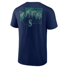 Seattle Mariners Team Hometown Collection Washington State T-Shirt - Navy T-shirts