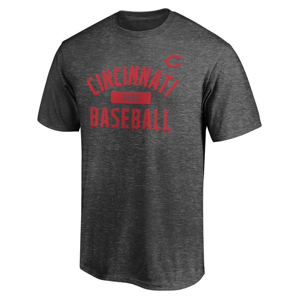 Cincinnati Reds Team Primary Pill T-Shirt - Charcoal T-shirts