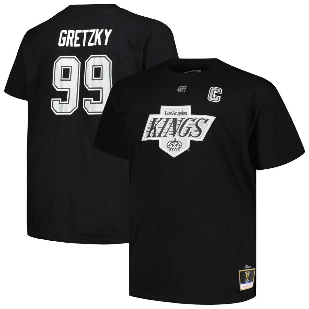 NHL Wayne Gretzky Los Angeles Kings Mitchell & Ness Big & Tall Name & Number T-Shirt - Black
