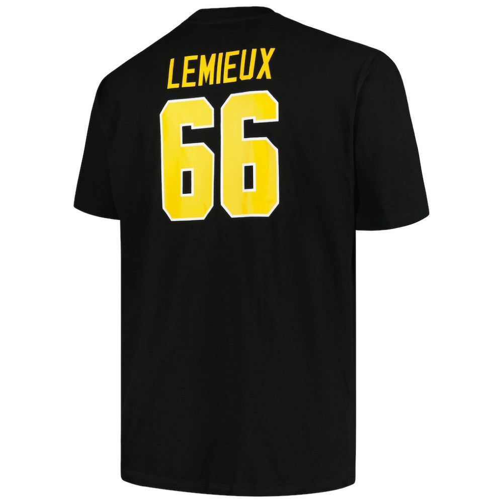NHL Mario Lemieux Pittsburgh Penguins Mitchell & Ness Big & Tall Name & Number T-Shirt - Black