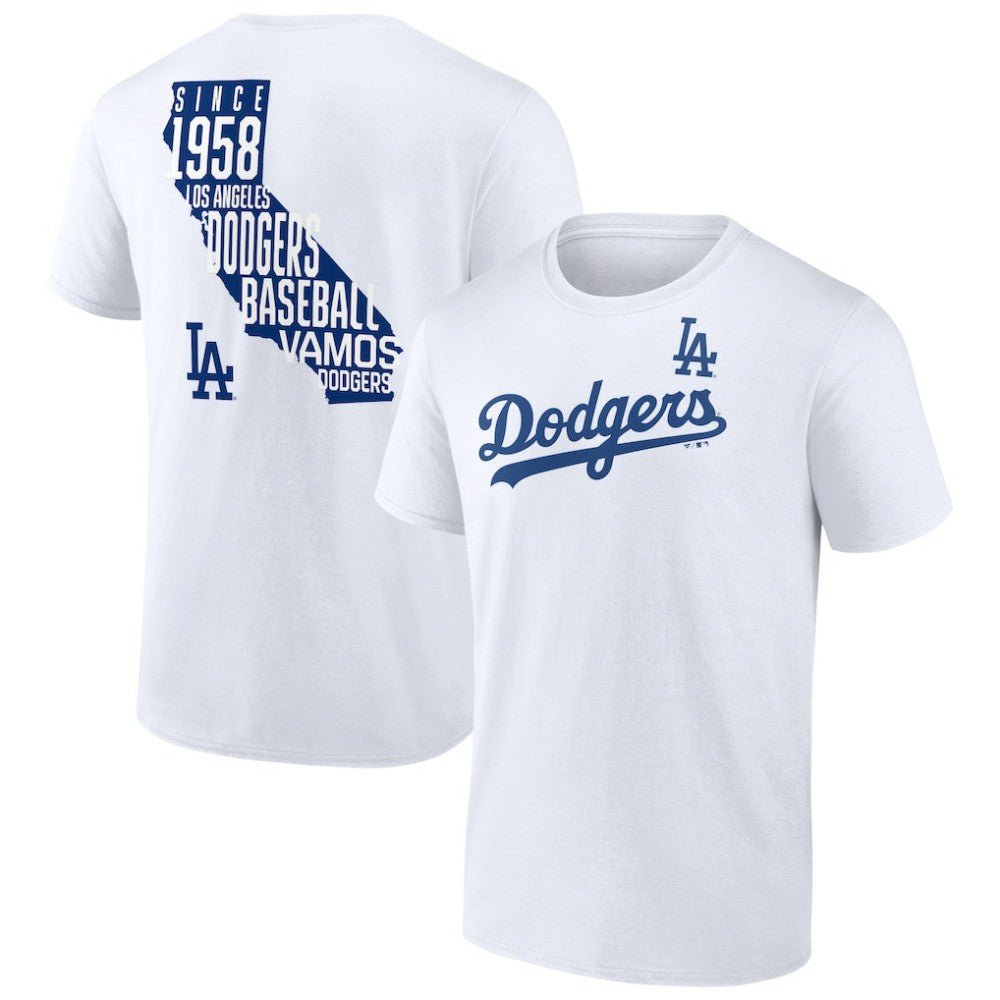 Los Angeles Dodgers Team Hot Shot T-Shirt - White T-shirts