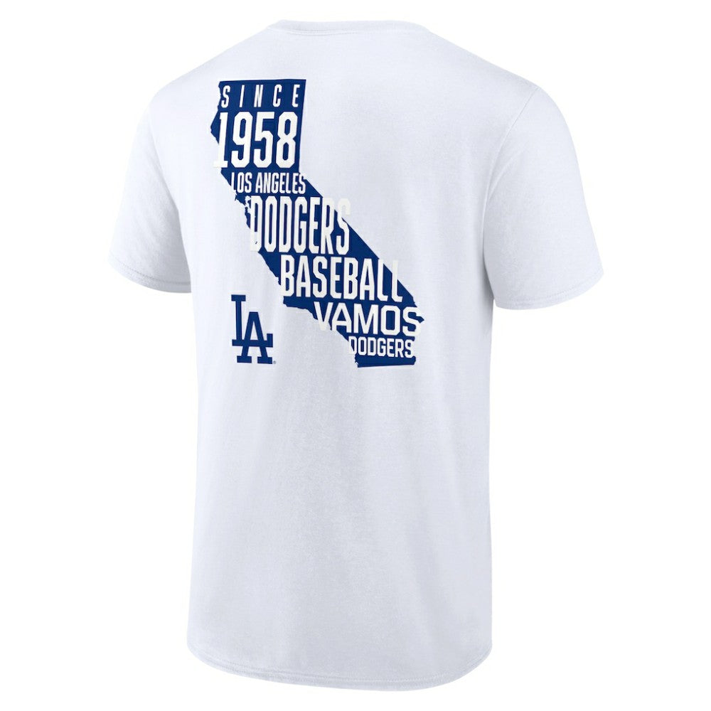Los Angeles Dodgers Team Hot Shot T-Shirt - White T-shirts
