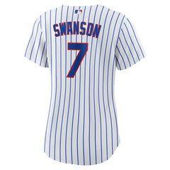 Dansby Swanson Chicago Cubs Nike Women's Home Replica Player Jersey - White/Royal Jerseys