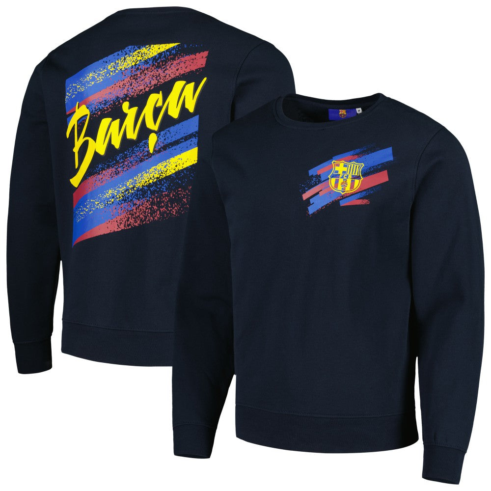 Barcelona Vintage Pullover Sweatshirt Navy