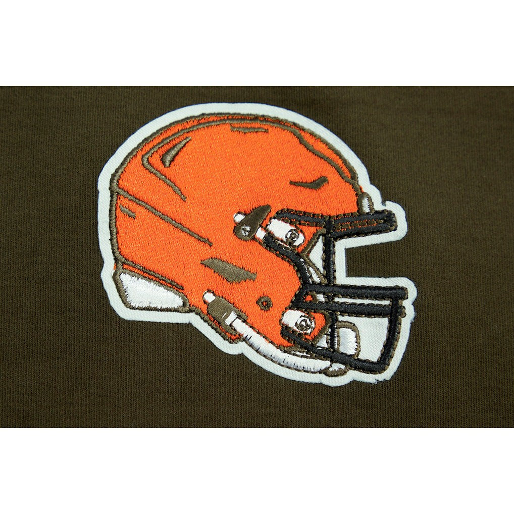 Cleveland Browns Pro Standard Women's Ombre Wordmark Classic Cropped Tank Top Brown