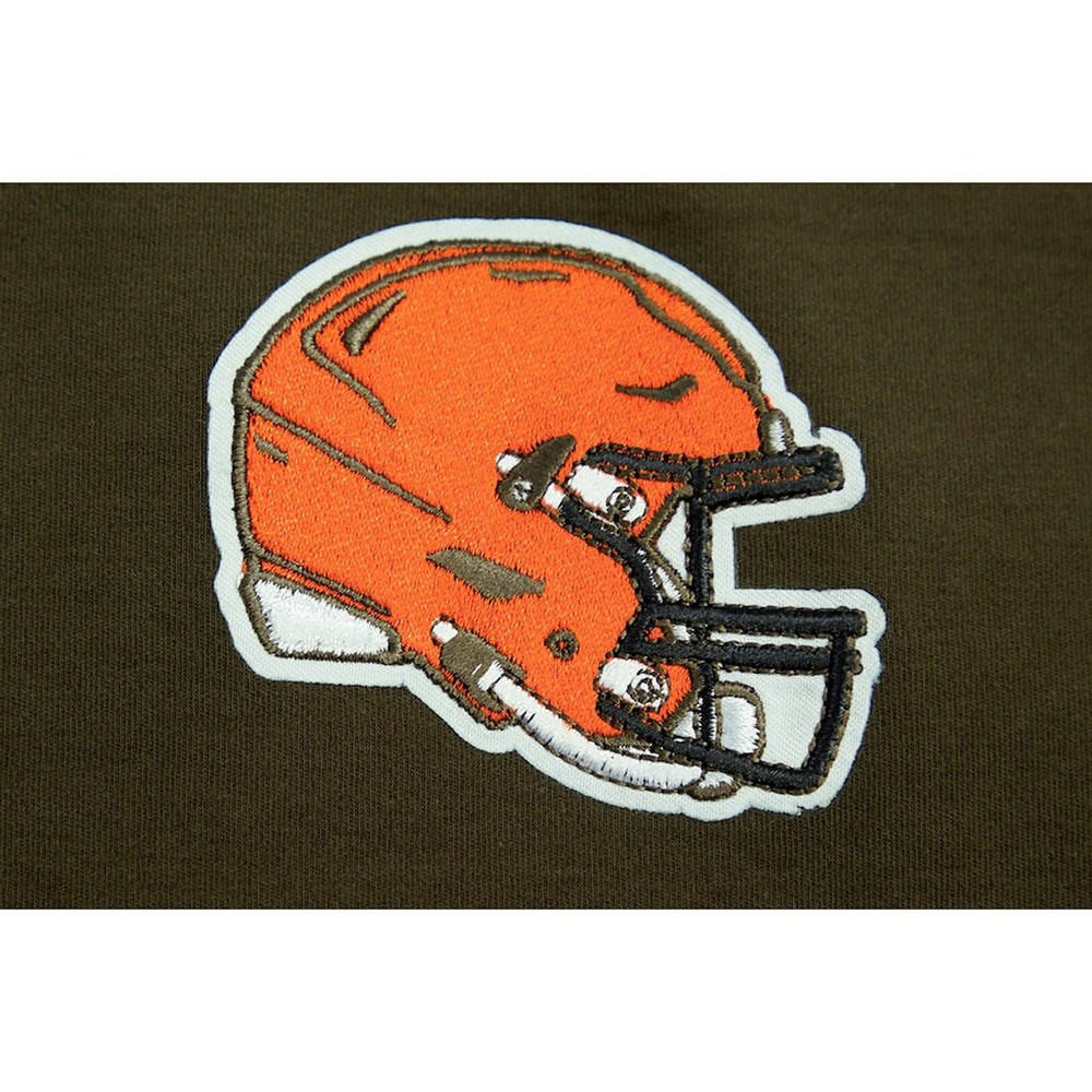 Cleveland Browns Pro Standard Women's Ombre Wordmark Classic Cropped Tank Top Brown