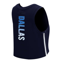 Dallas Cowboys Pro Standard Women's Ombre Wordmark Classic Cropped Tank Top Navy