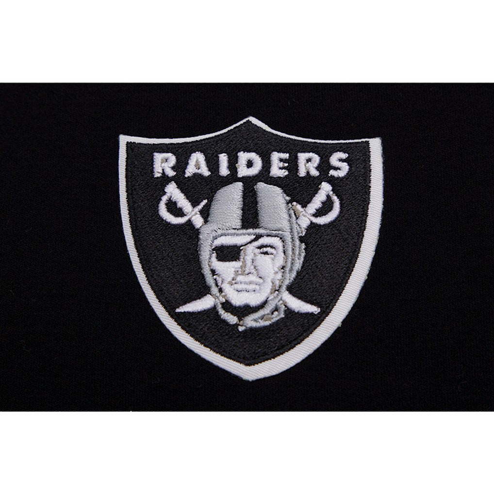 Las Vegas Raiders Pro Standard Women's Ombre Wordmark Classic Cropped Tank Top Black