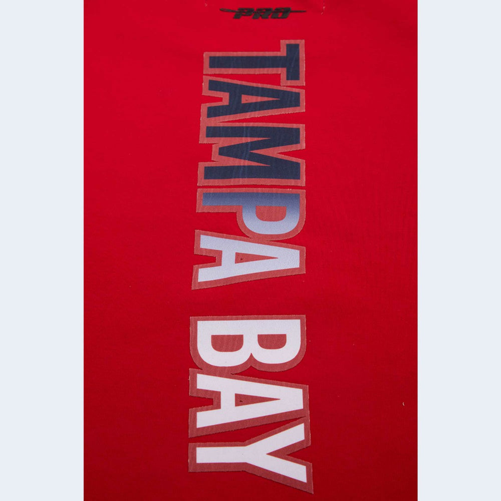 Tampa Bay Buccaneers Pro Standard Women's Ombre Wordmark Classic Cropped Tank Top Red