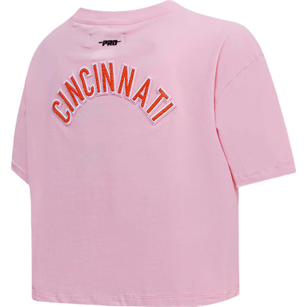 Cincinnati Bengals Pro Standard Women's Cropped Boxy T-Shirt Pink