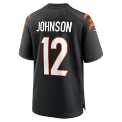 Tyron Johnson Cincinnati Bengals Home Game Player Jersey Black