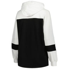 Chicago White Sox Women's Plus Size Colorblock Pullover Hoodie - Black Hoodies