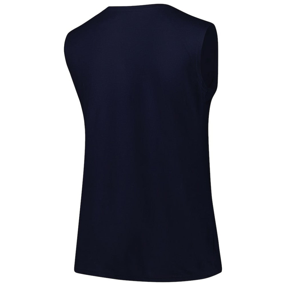 Atlanta Braves Profile Women's Plus Size Tank Top - Navy Tanks