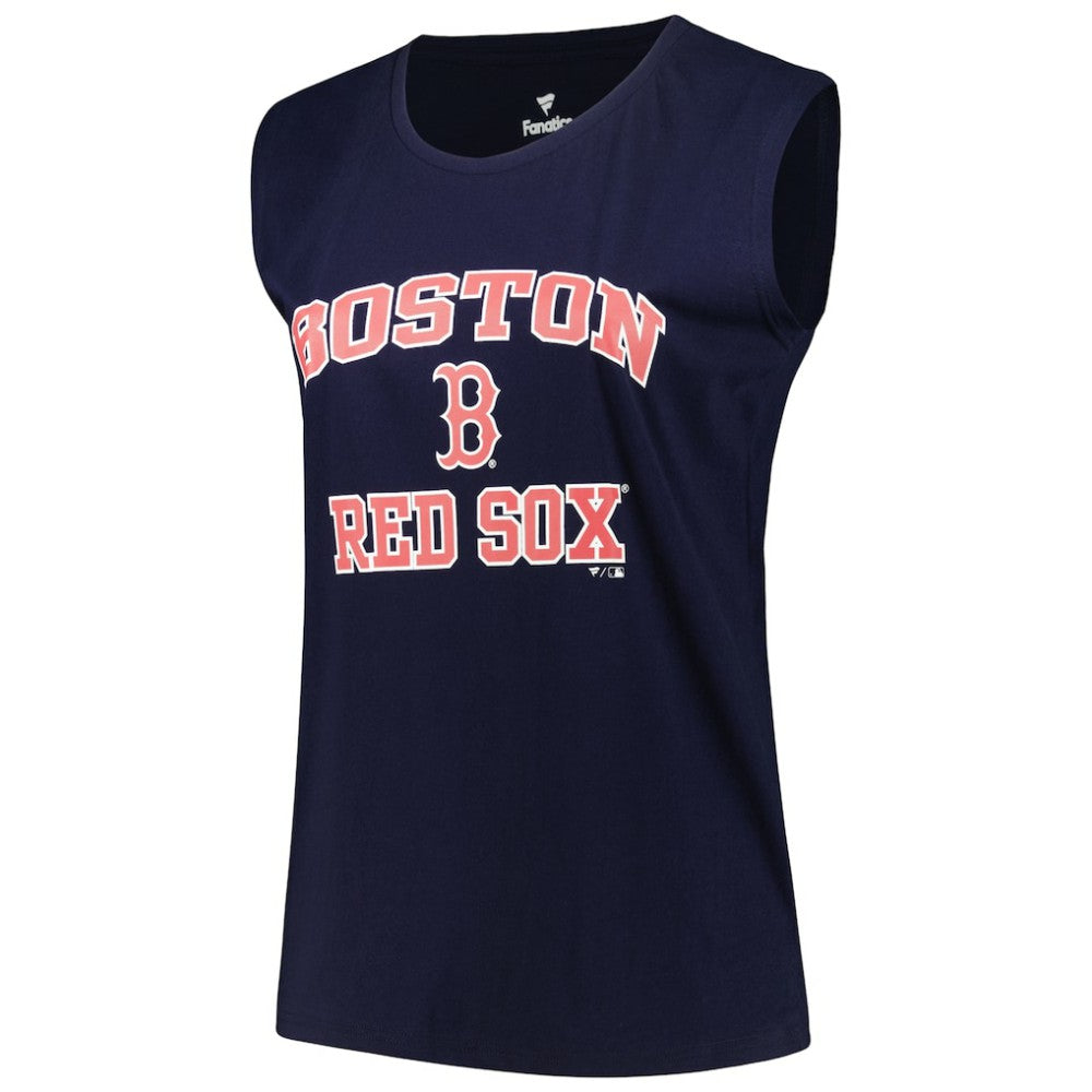 Boston Red Sox Profile Women's Plus Size Tank Top - Navy Tanks
