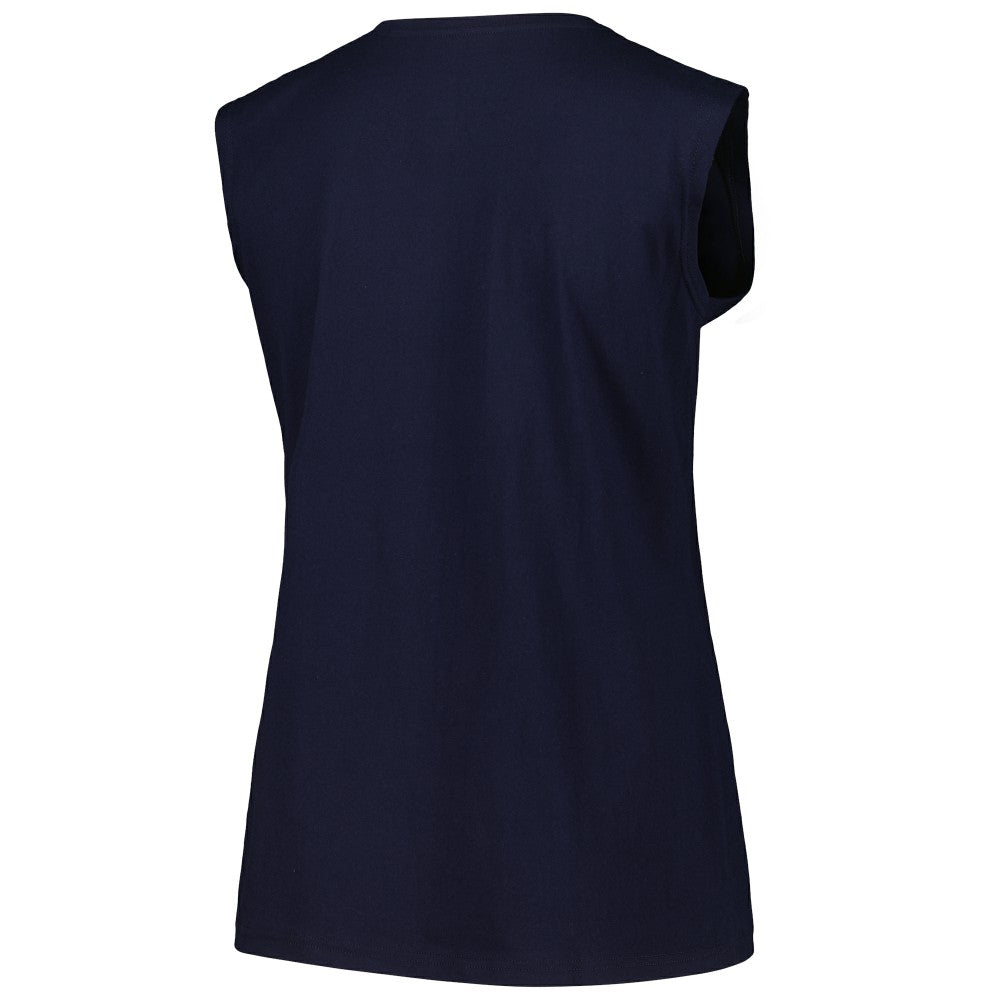 Milwaukee Brewers Profile Women's Plus Size Tank Top - Navy Tanks