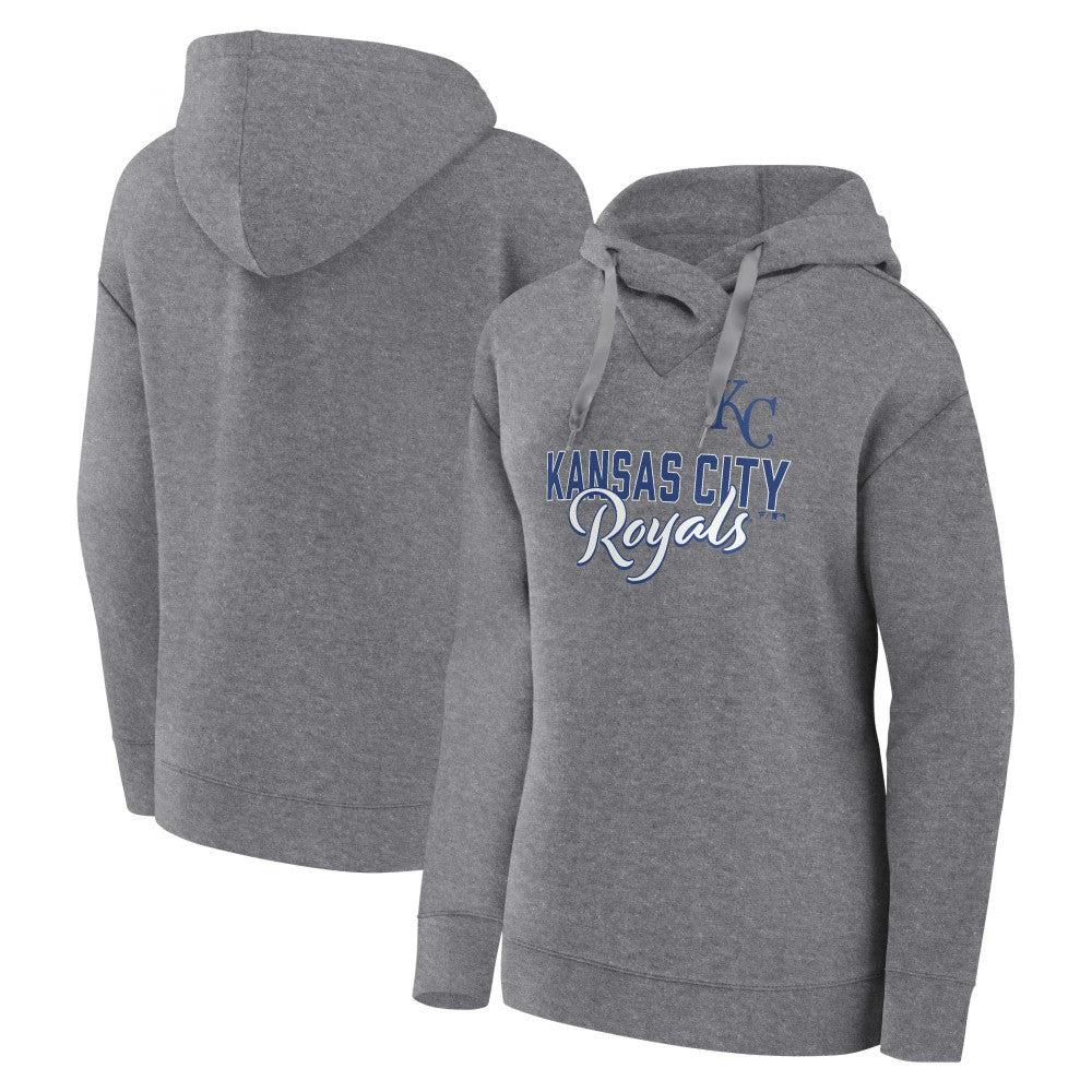Profile Kansas City Royals Women's Plus Size Pullover Hoodie - Heather Gray Hoodies