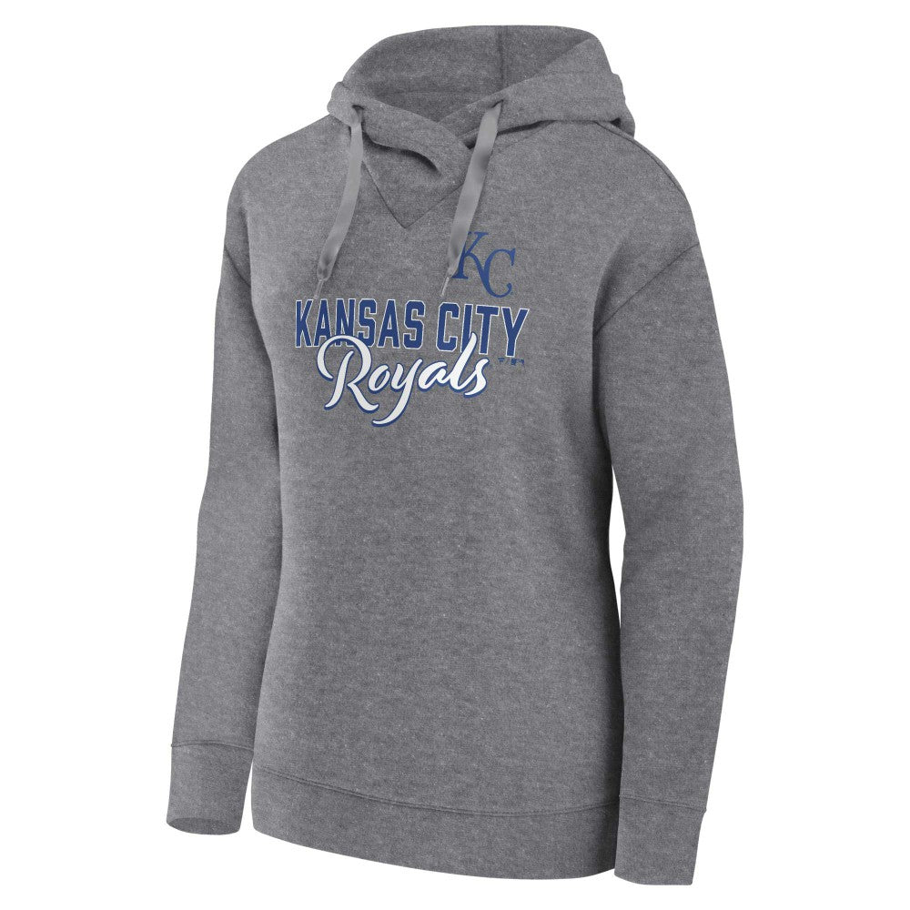 Profile Kansas City Royals Women's Plus Size Pullover Hoodie - Heather Gray Hoodies