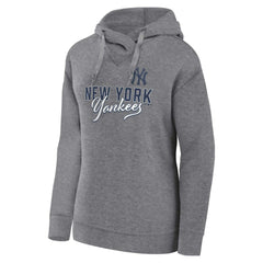 Profile New York Yankees Women's Plus Size Pullover Hoodie - Heather Gray Hoodies