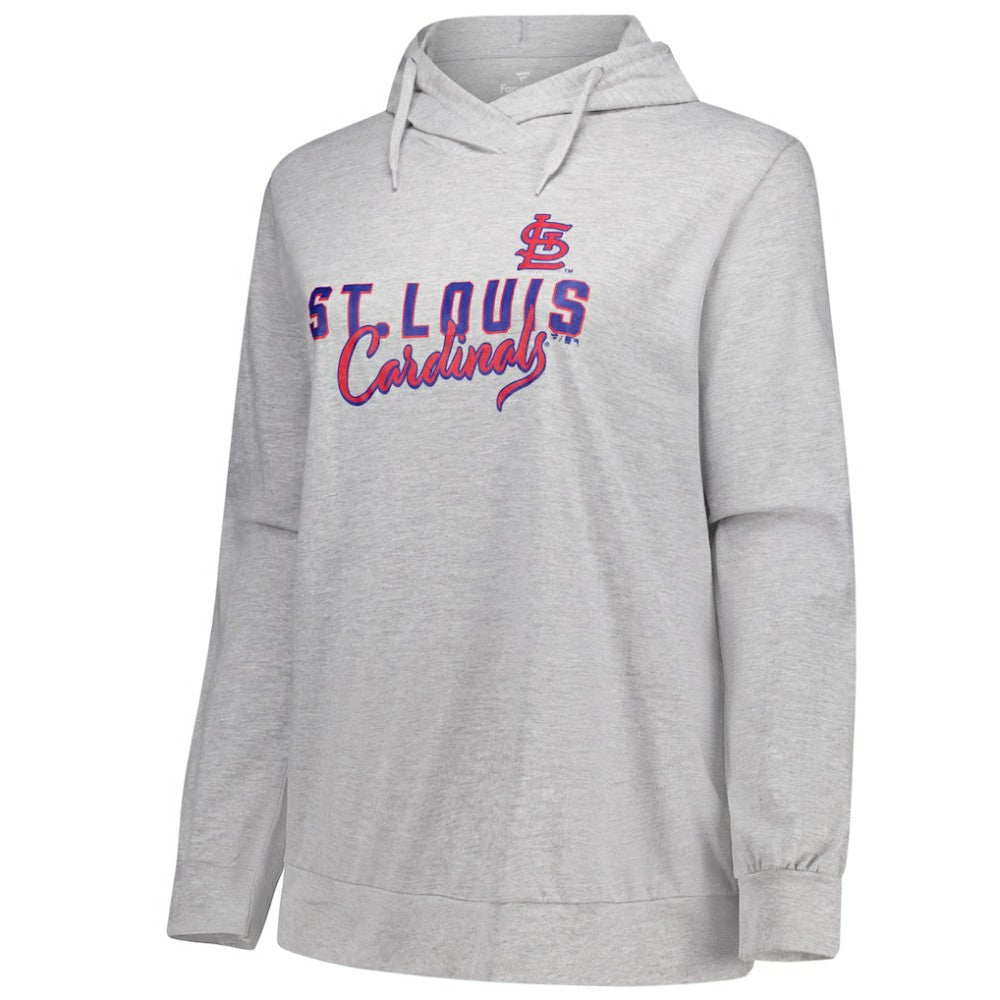 Profile St. Louis Cardinals Women's Plus Size Pullover Hoodie - Heather Gray Hoodies