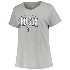 Boston Red Sox Profile Women's Plus Size T-Shirt Combo Pack - Black/Heather Gray T-shirts