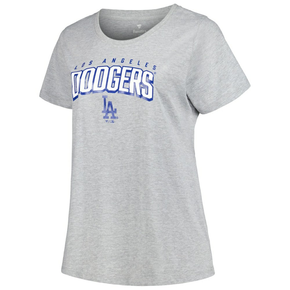 Los Angeles Dodgers Profile Women's Plus Size T-Shirt Combo Pack - Black/Heather Gray T-shirts