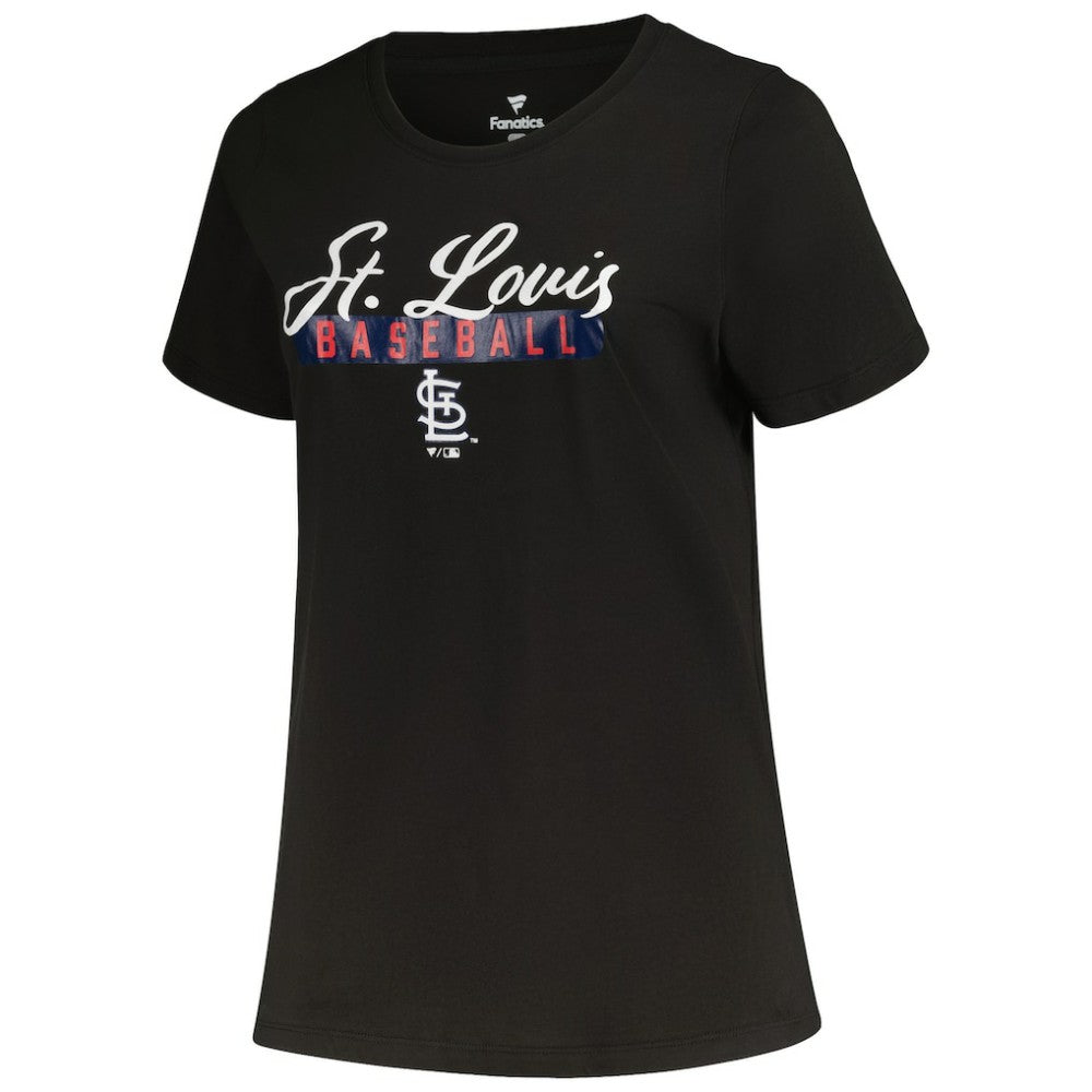 St. Louis Cardinals Profile Women's Plus Size T-Shirt Combo Pack - Black/Heather Gray T-shirts