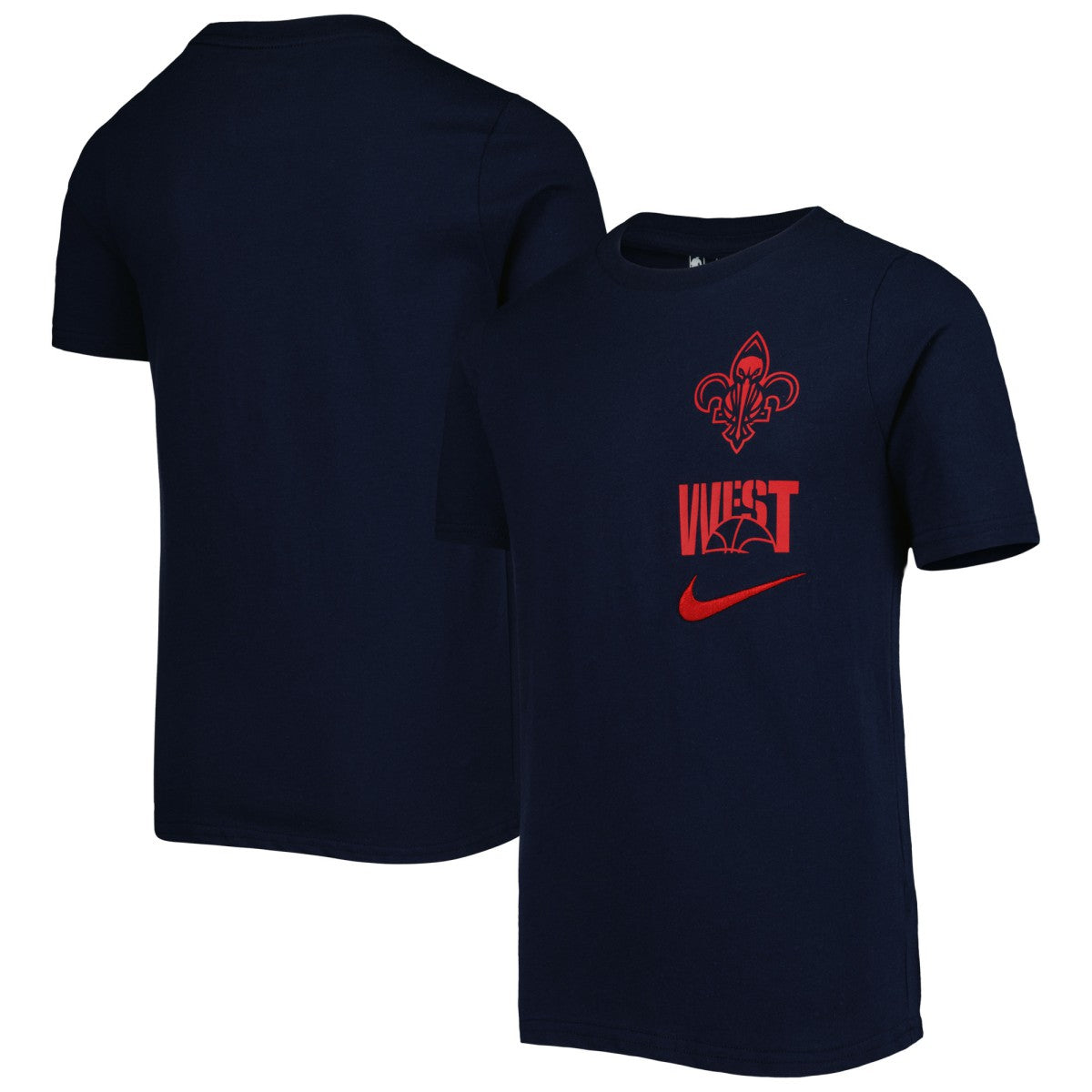 New Orleans Pelicans Youth Vs Block Essential T-Shirt Navy