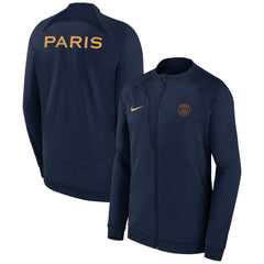 Paris Saint-Germain 2023 Academy Pro Anthem Full-Zip Jacket Navy