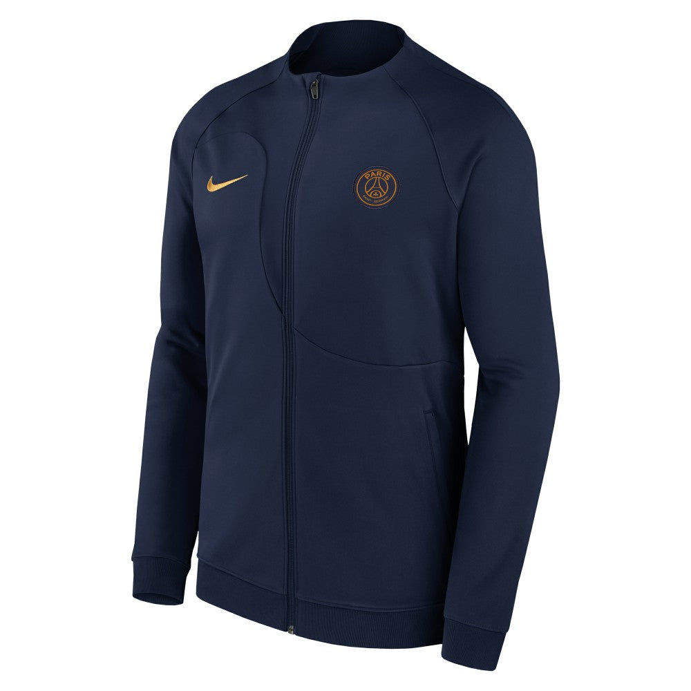 Paris Saint-Germain 2023 Academy Pro Anthem Full-Zip Jacket Navy
