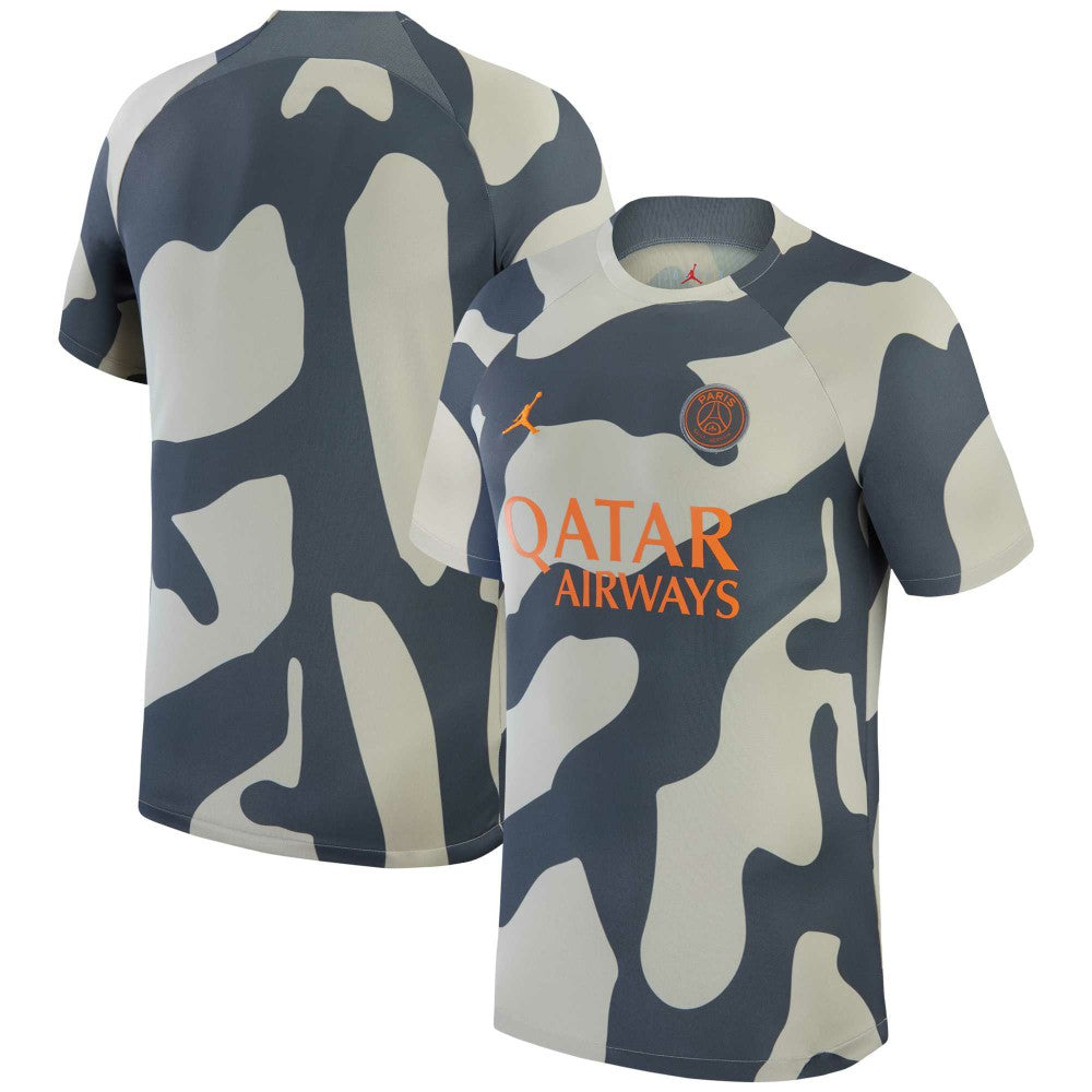 Paris Saint-Germain Jordan Brand 2023/24 Academy Pro Pre-Match Top Gray