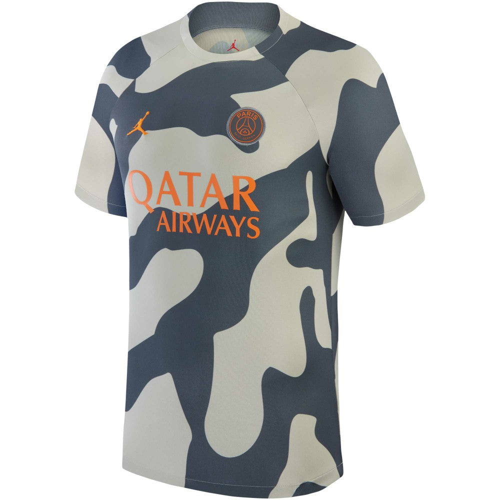 Paris Saint-Germain Jordan Brand 2023/24 Academy Pro Pre-Match Top Gray