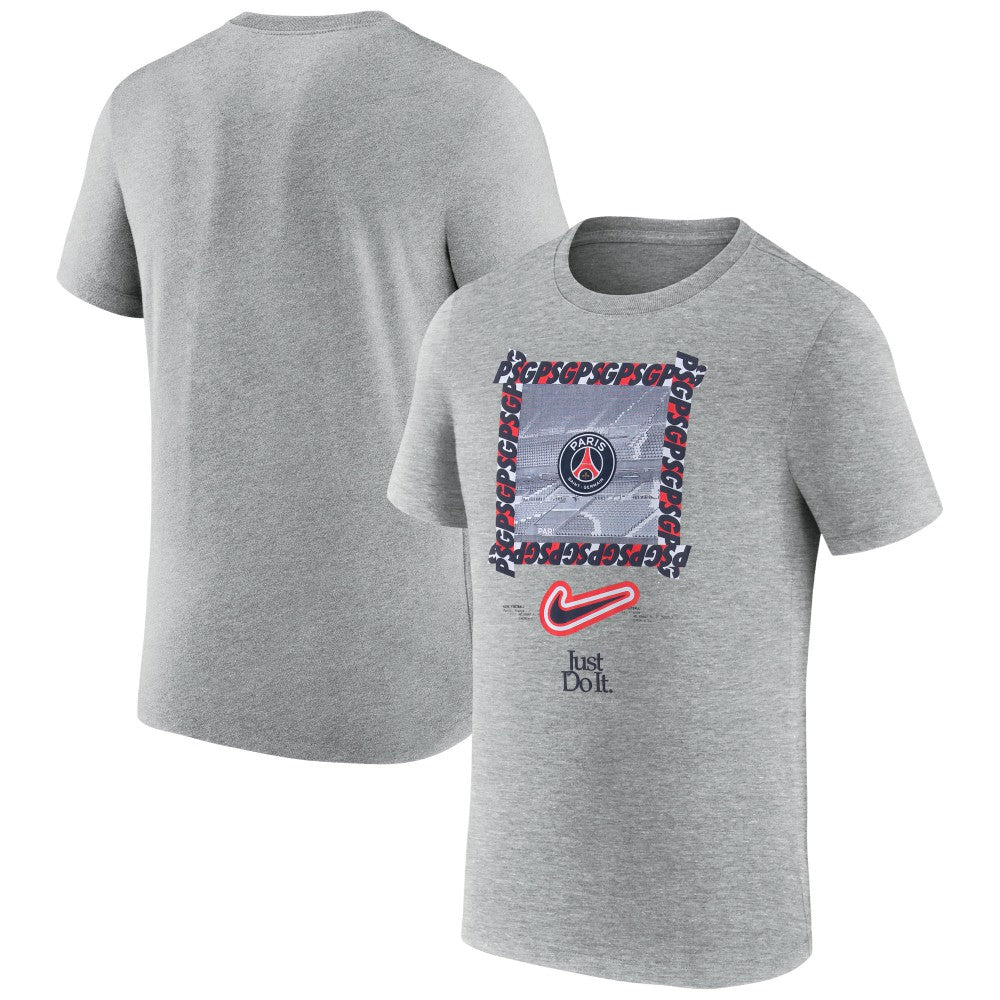 Paris Saint-Germain DNA T-Shirt Heather Gray