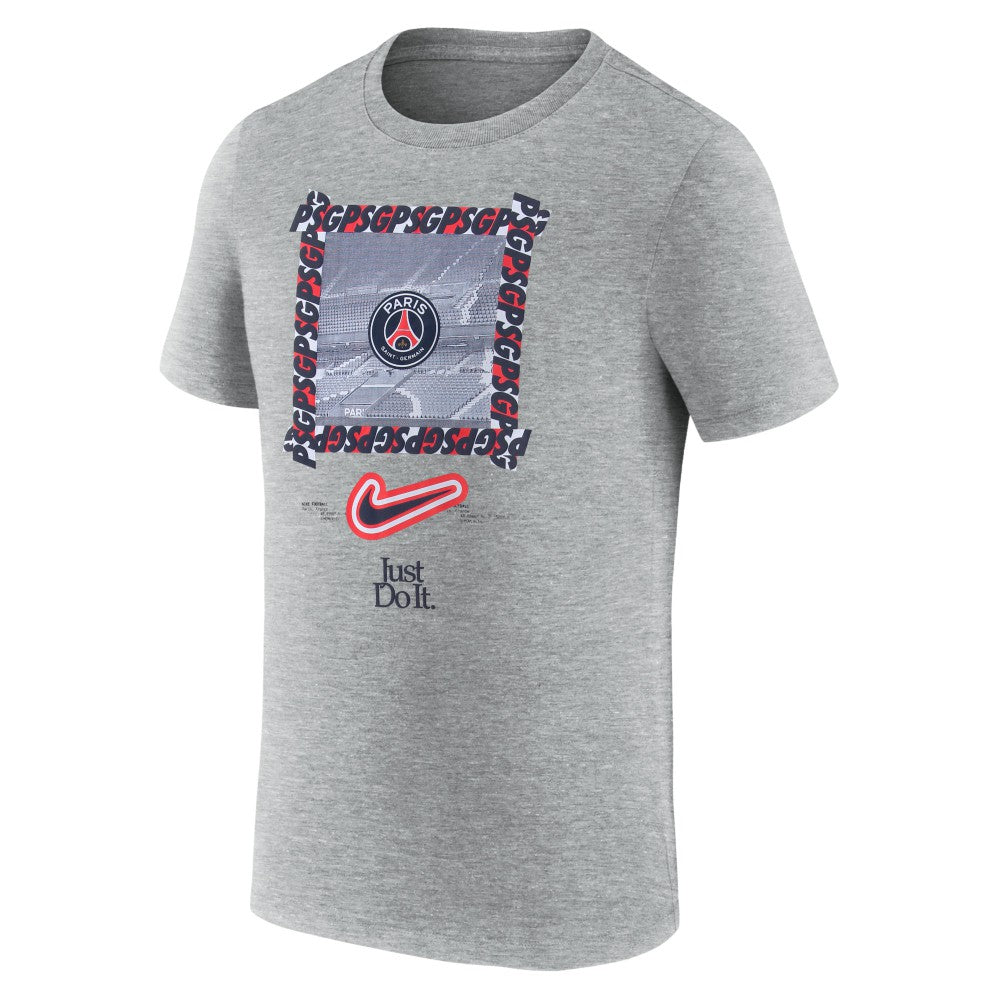 Paris Saint-Germain DNA T-Shirt Heather Gray