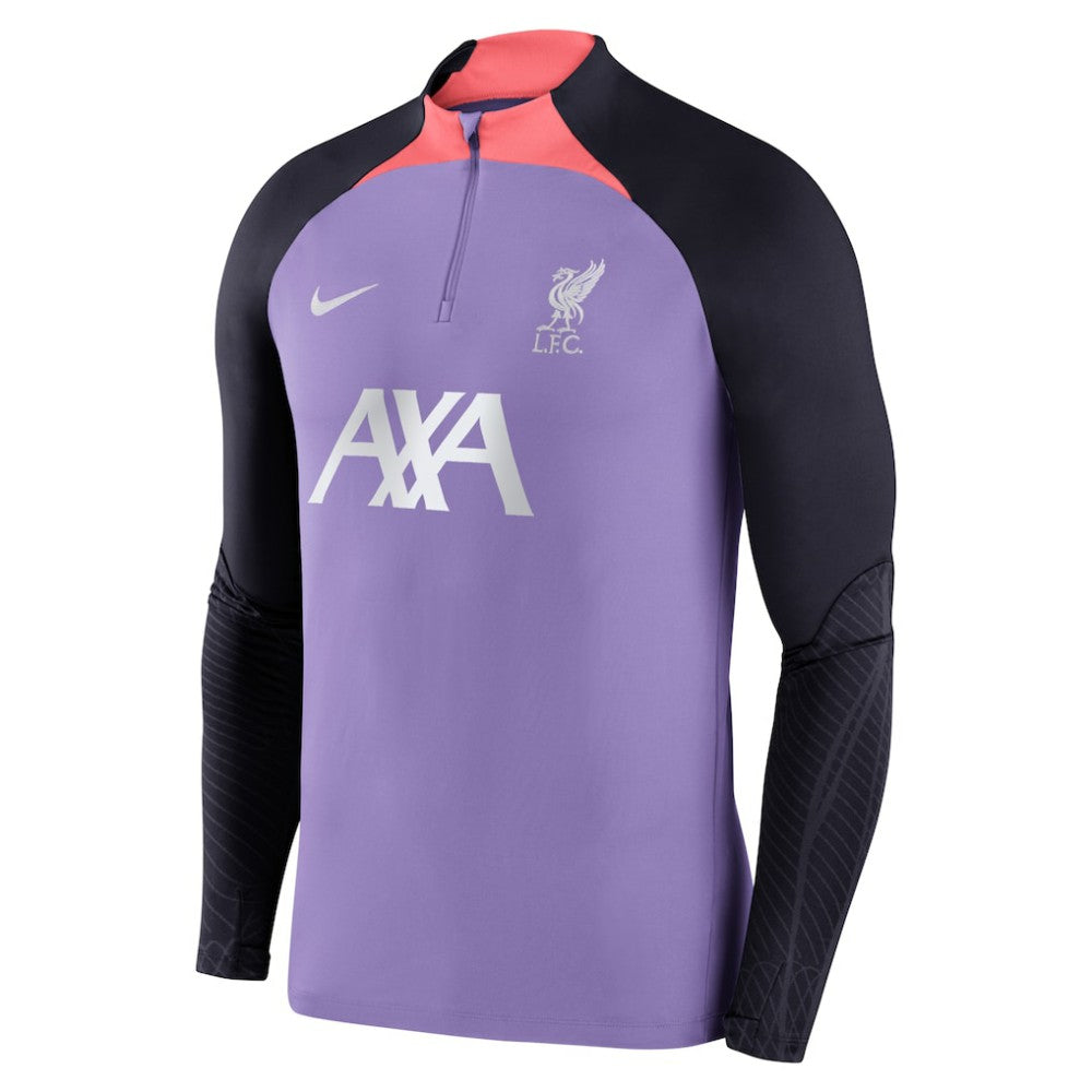 Liverpool Strike Drill 2023/24 Performance Quarter-Zip Long Sleeve Top Purple