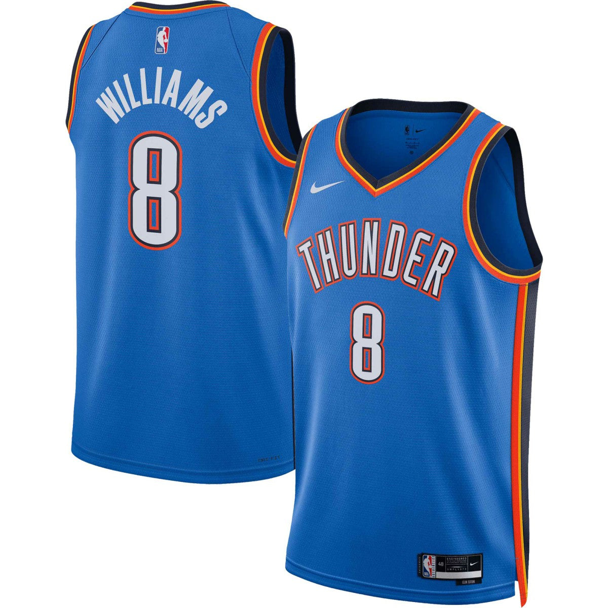 Jalen Williams Oklahoma City Thunder Unisex Swingman Jersey Icon Edition Blue