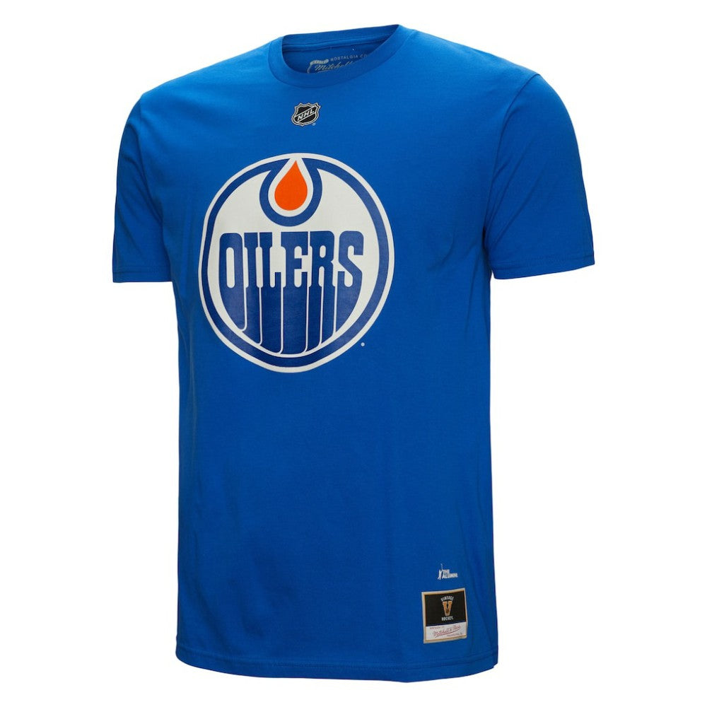 NHL Grant Fuhr Edmonton Oilers Mitchell & Ness Name & Number T-Shirt - Royal