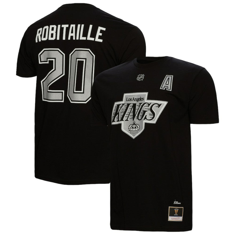 NHL Luc Robitaille Los Angeles Kings Mitchell & Ness Name & Number T-Shirt - Black
