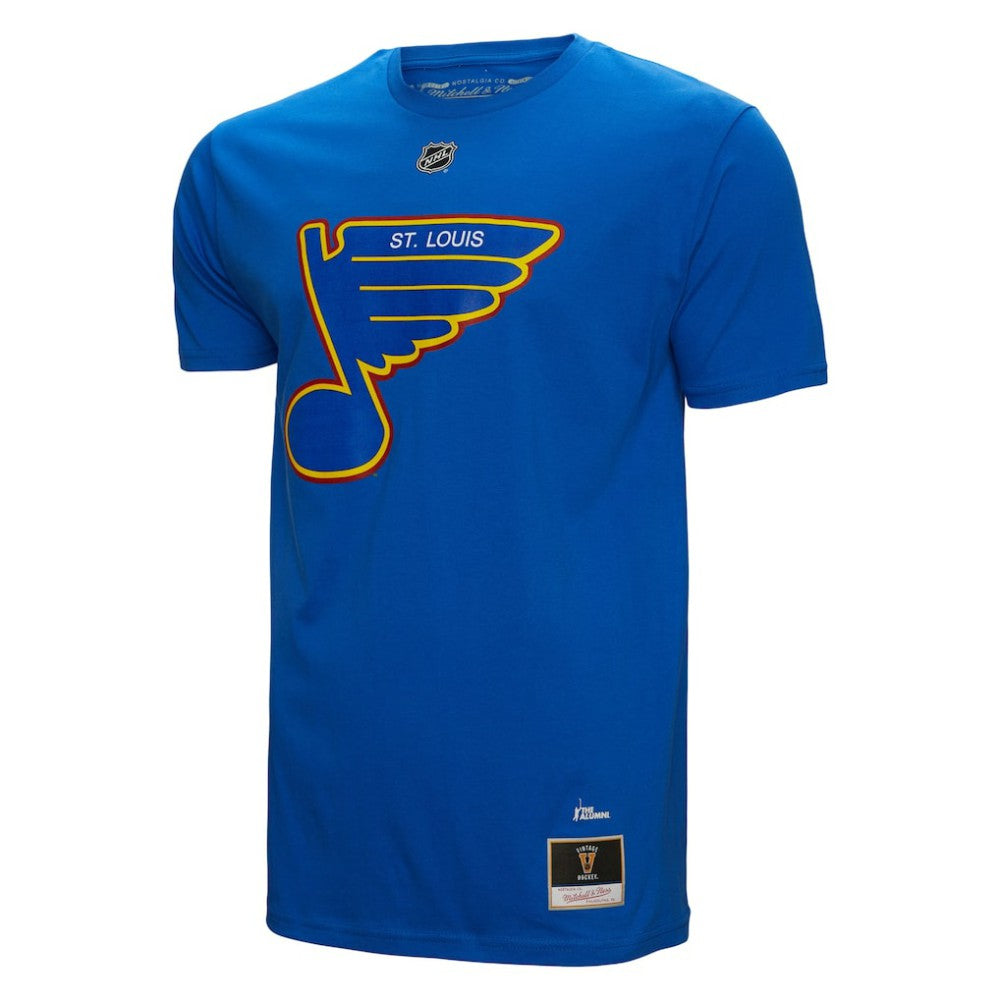 NHL Brett Hull St. Louis Blues Mitchell & Ness Name & Number T-Shirt - Blue